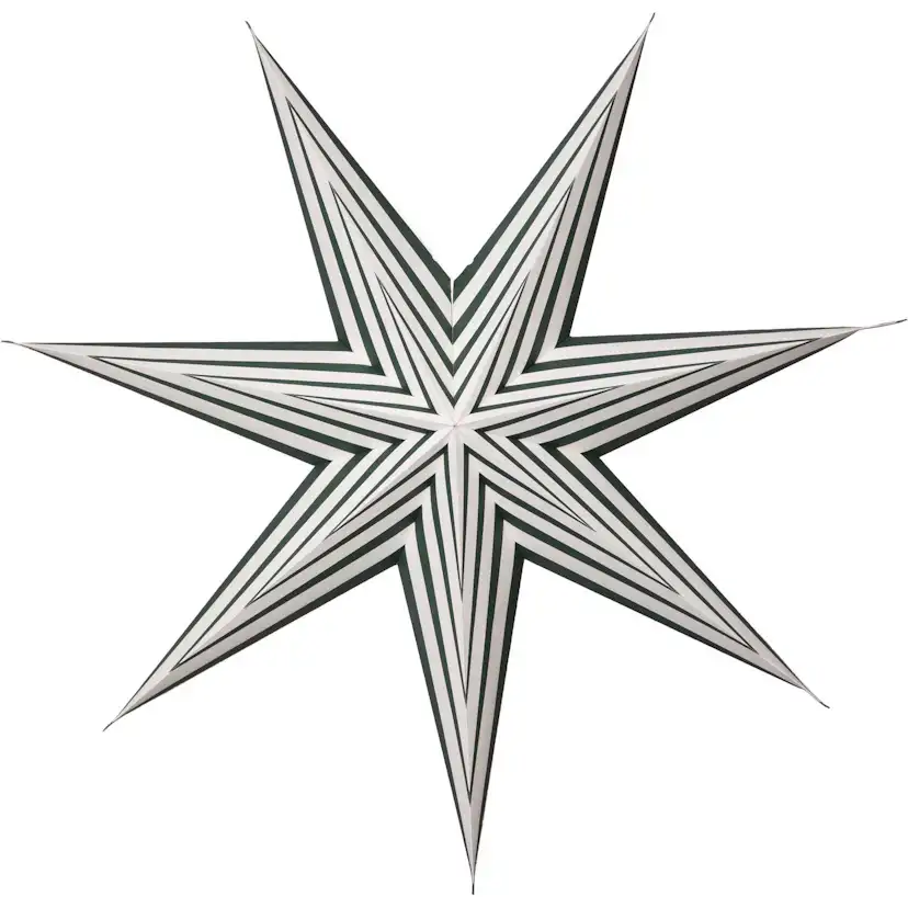 Adventsstjärna Star Trading Stripe Papperstjärna 60 cm