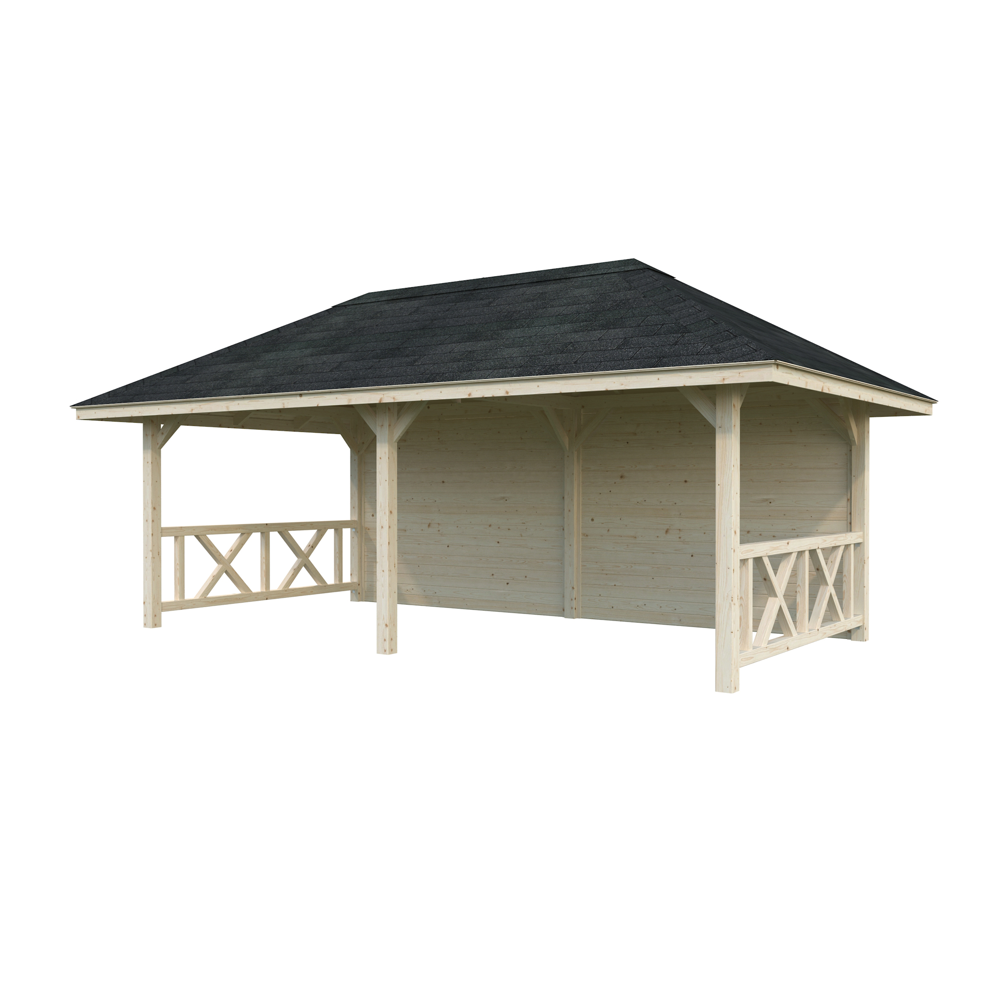 Bianca 16,6 m2 Set2 brun impregnerad Färg: Brun impregnerad