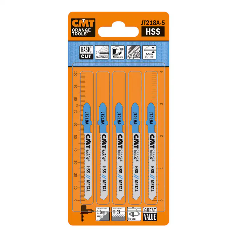 Sticksågblad CMT Orange Tools 50mm HSS Metal Basic 5 st