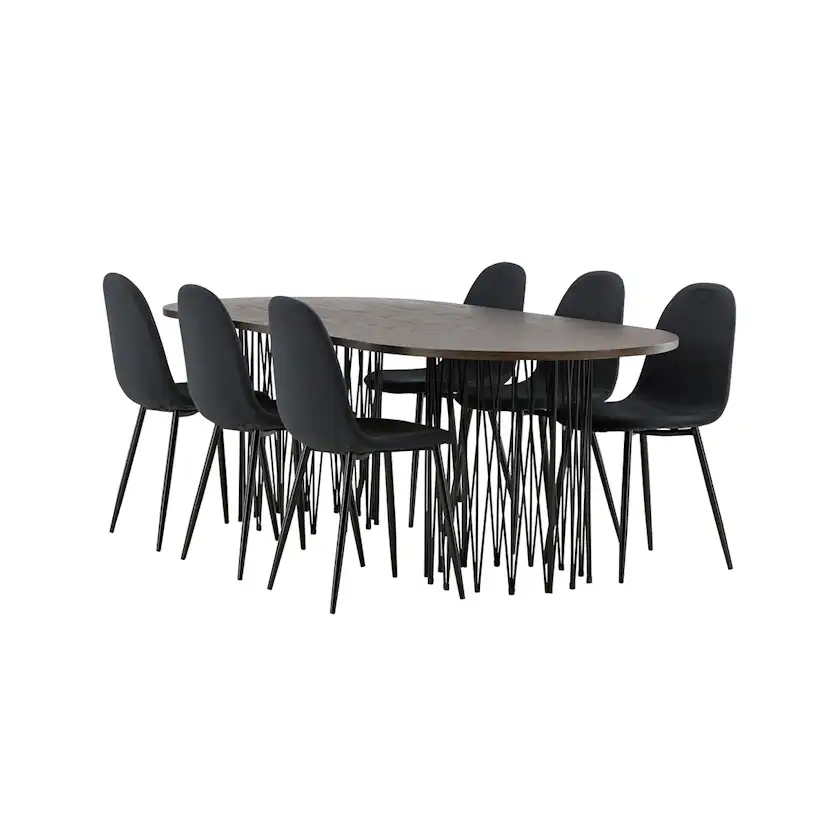 Matgrupp furniture/fashion Stone med 6 Polar Stolar