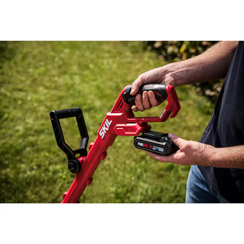Grästrimmer SKIL 0231 AA Kolborstfri Batteridriven