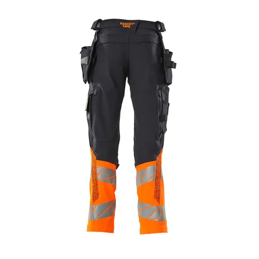 Mascot ACCELERATE SAFE Byxor med hängfickor 19131-711-01014 Storlek: 82C66, Färg: Mörk Marin/hi-vis Orange