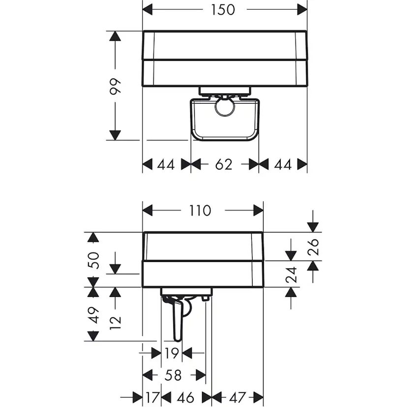 Tvåldispenser Axor Universal Accessories