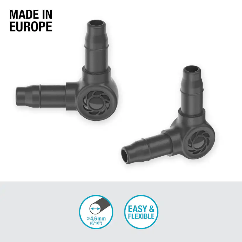 L-koppling Gardena Micro-Drip 4,6 mm
