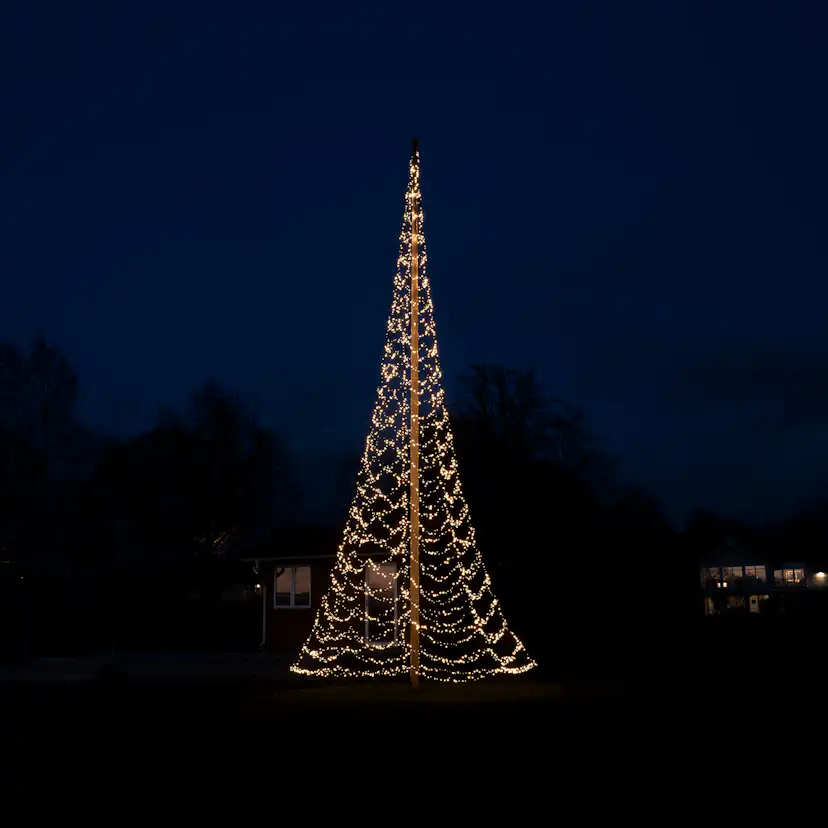 Flaggstångsbelysning Glimma 7 m 1520 LED Varmvit 7 Meter, 1520 ljuskällor, LED