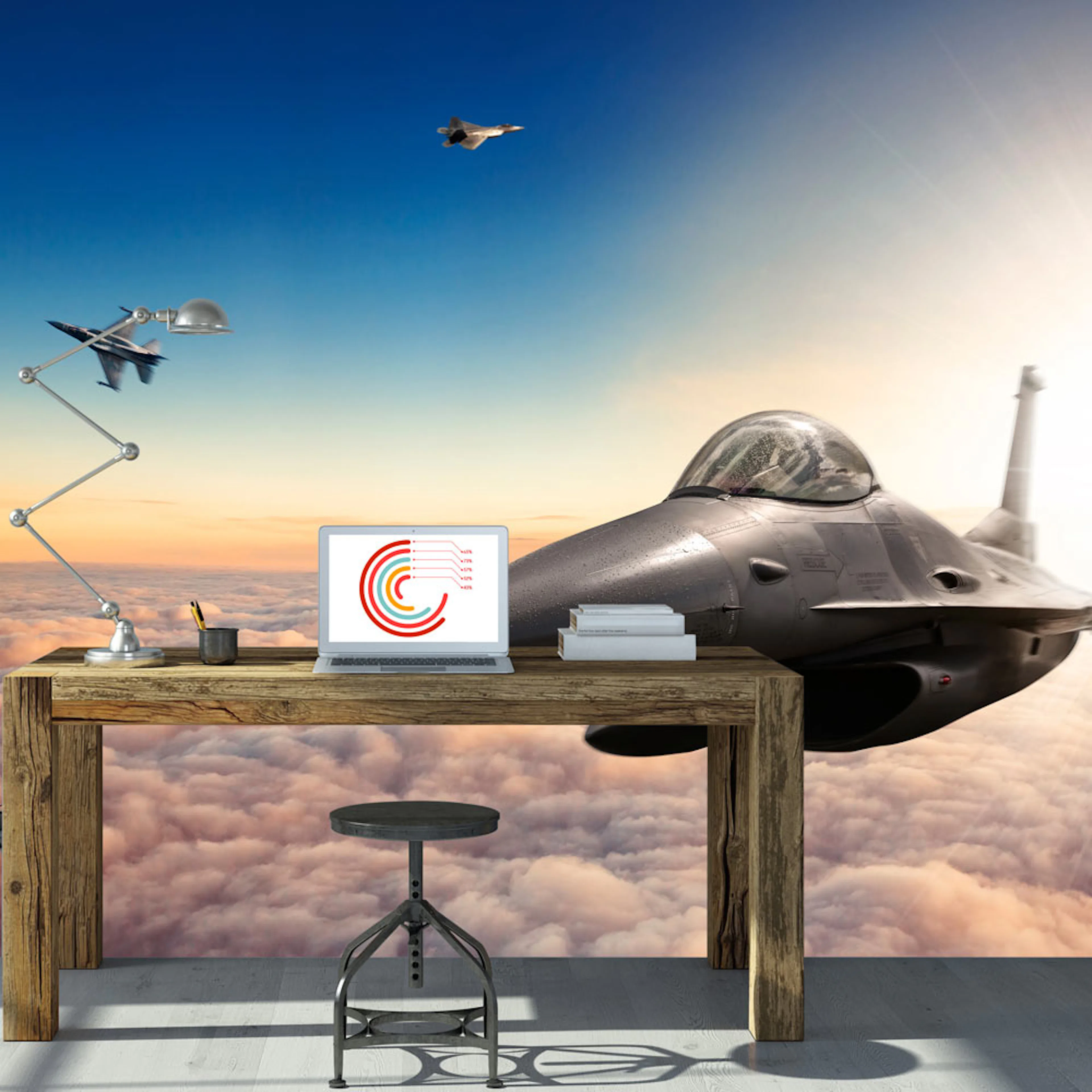 Fototapet Arkiio F16 Fighter Jets