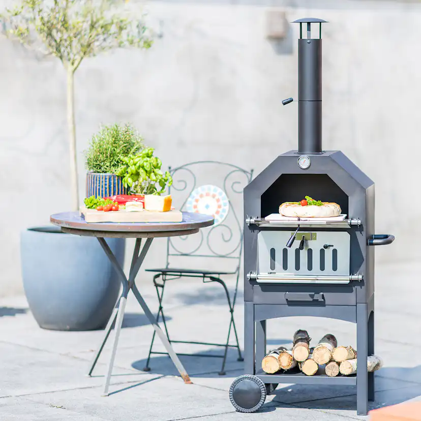 Pizzaugn RedFire Lorenzo för Utomhhusbruk inkl Pizzatallrik