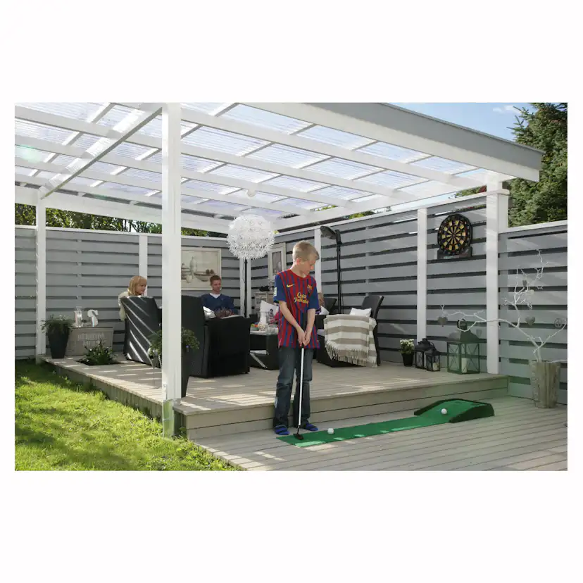 Trapetstak Plastmo JärboLite Rök 0,9 mm