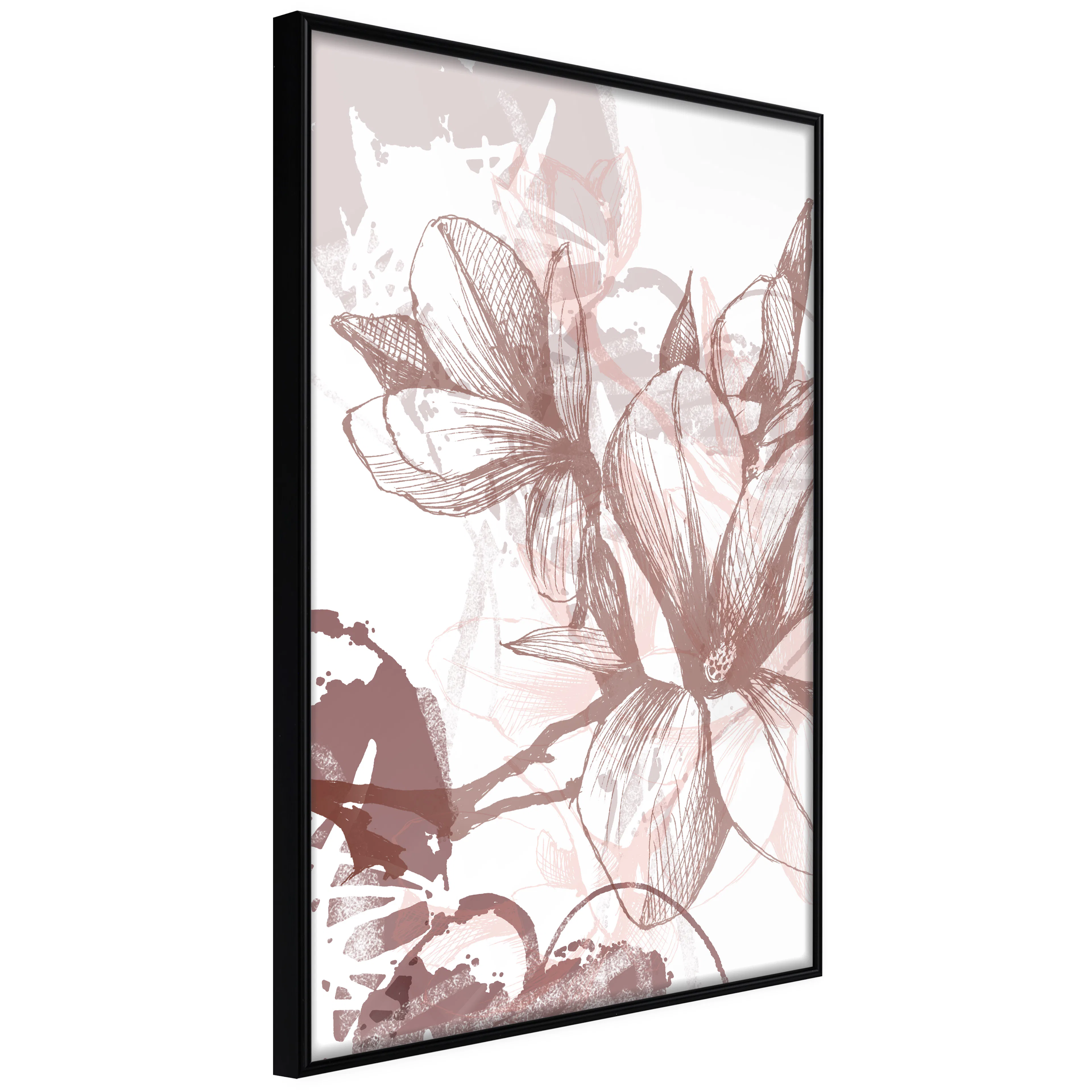 Affisch - Magnolias World [Poster] 40x60 Svart ram, 40x60 cm