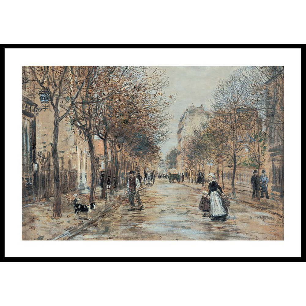 Poster Gallerix Street In Asnières By Jean-Franҫois Raffaëlli
