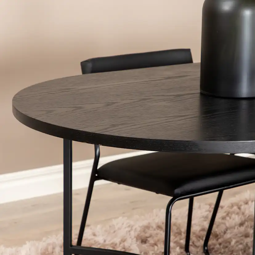 Matgrupp Venture Home San Francisco med 4 Kungshamn Stolar Konstläder