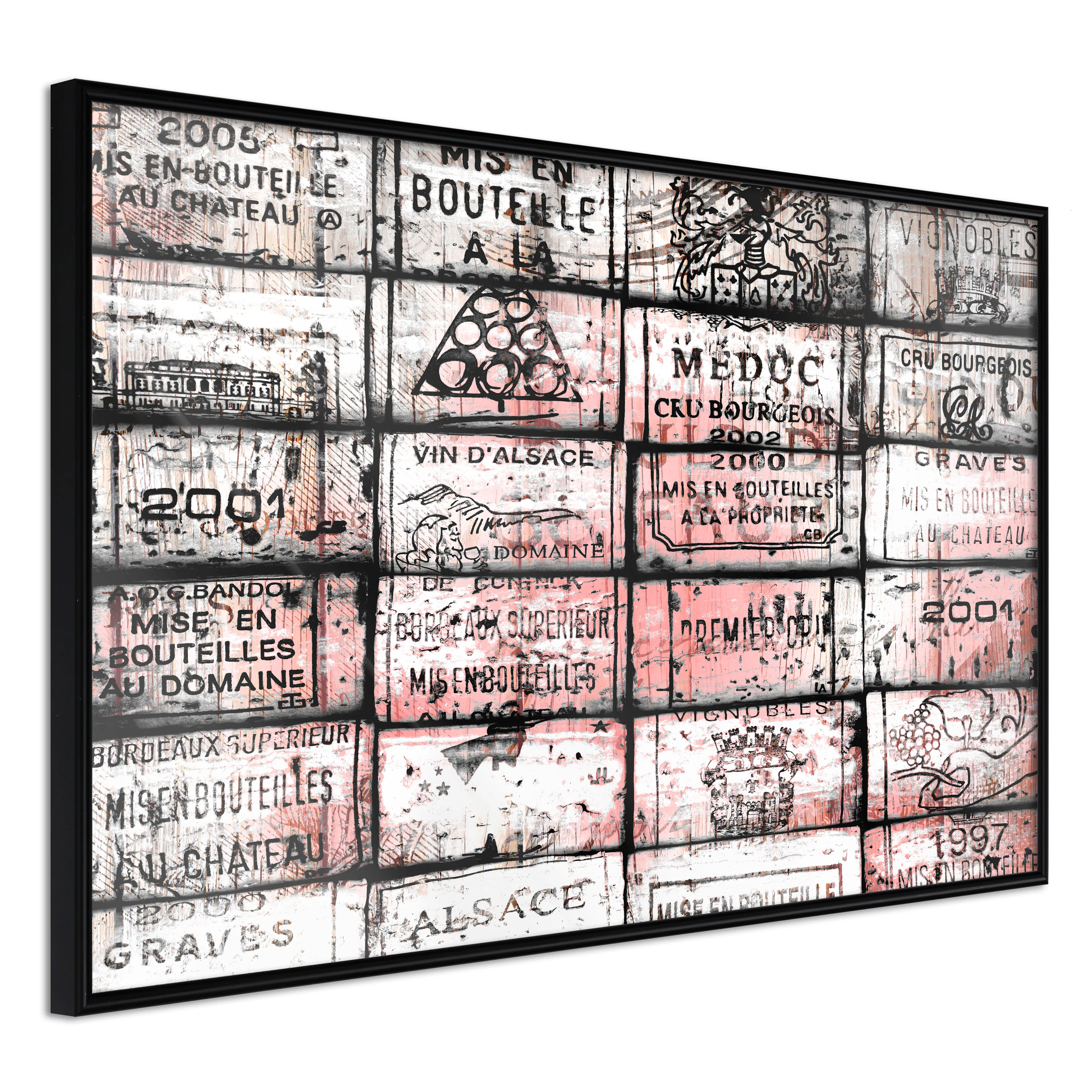 Affisch - Aroma of Wine [Poster] 60x40 Svart ram, 60x40 cm