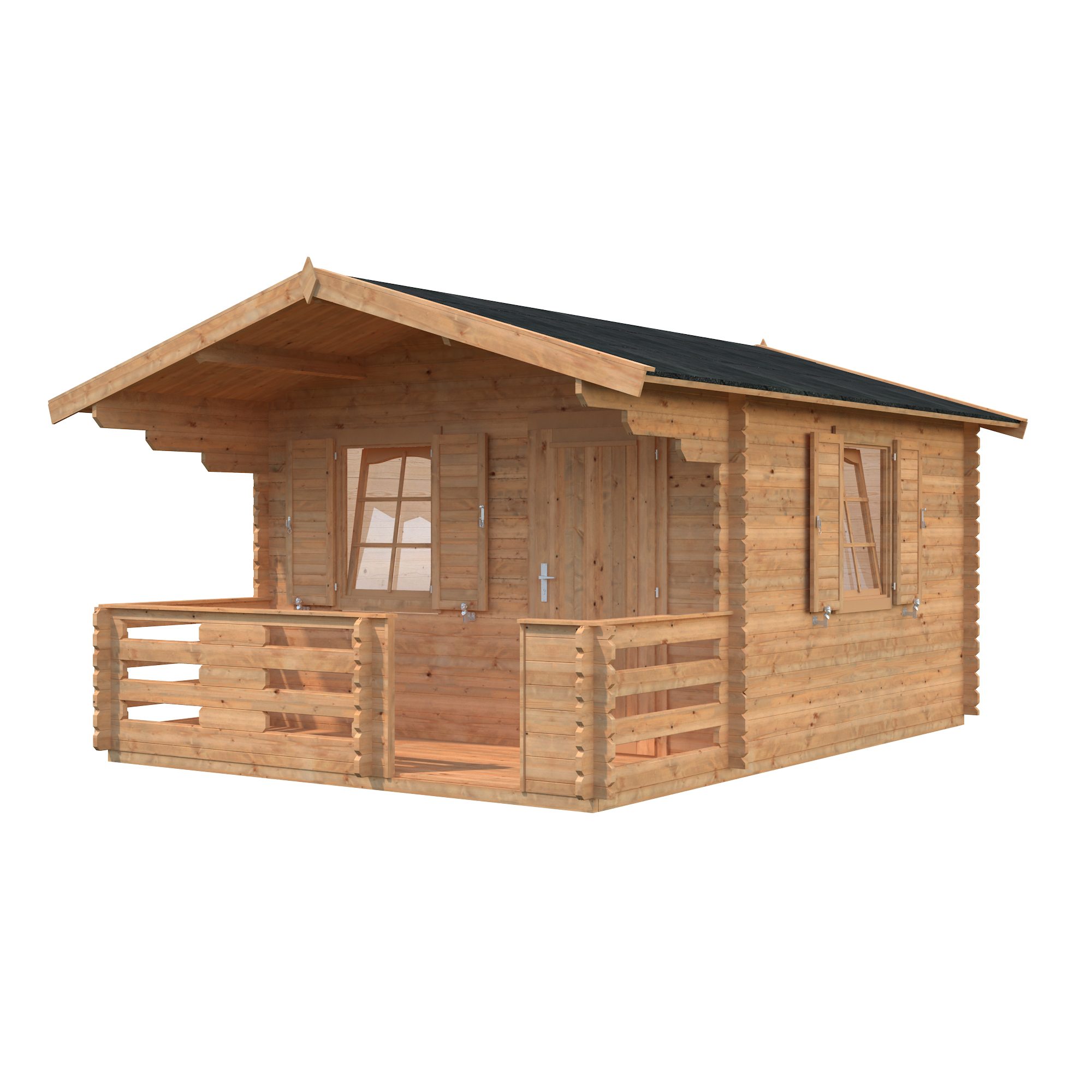 Emma 10,4+4,2 m2 Brun dippad