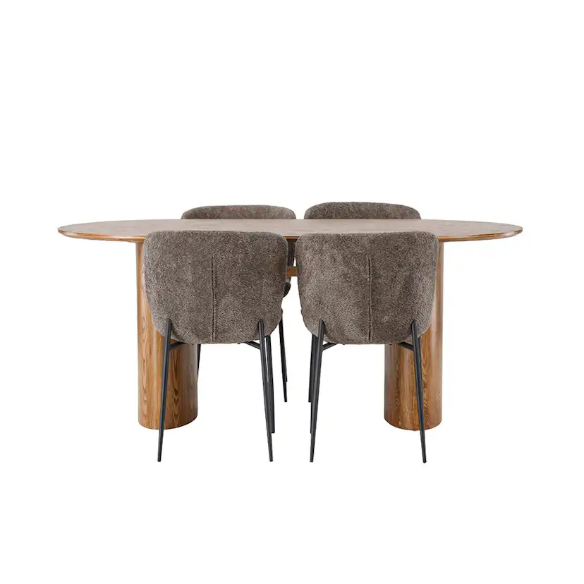 Matgrupp Venture Home Isolde med 4 Modesto Stolar