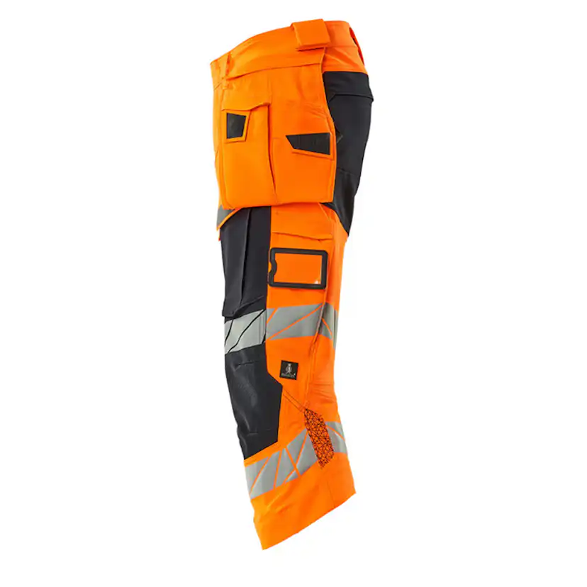 Mascot ACCELERATE SAFE Piratbyxor med hängfickor 19049-711-1 Storlek: C45, Färg: Hi-vis Orange/mörk Marin