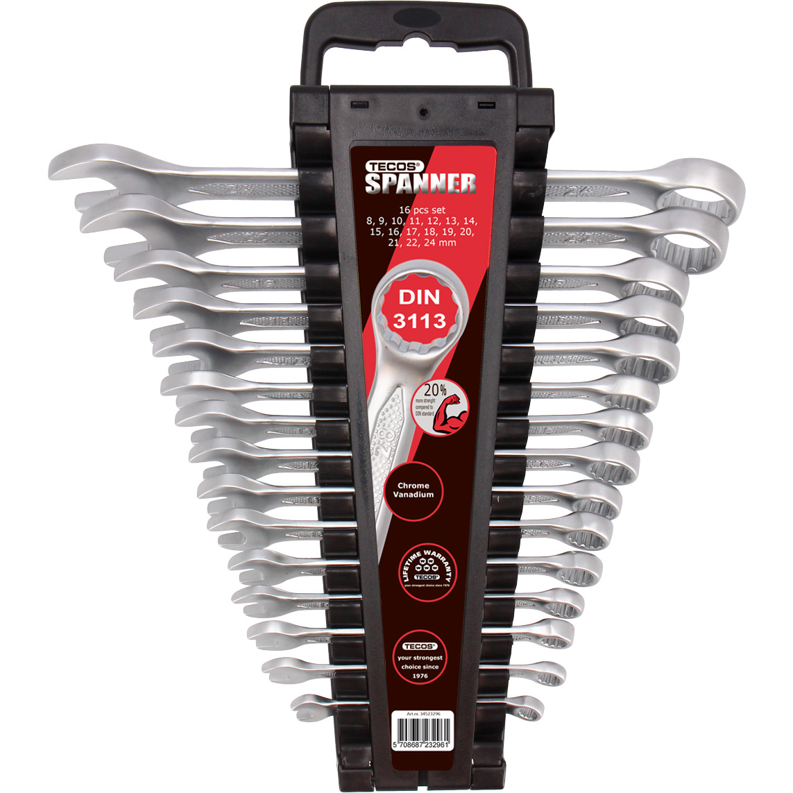 U-ringnyckelset Tecos T-CW824 mm