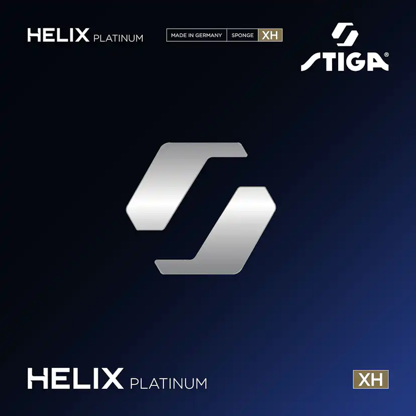 Bordtennisgummi Stiga Sports Helix Platinum XH Red 2.2