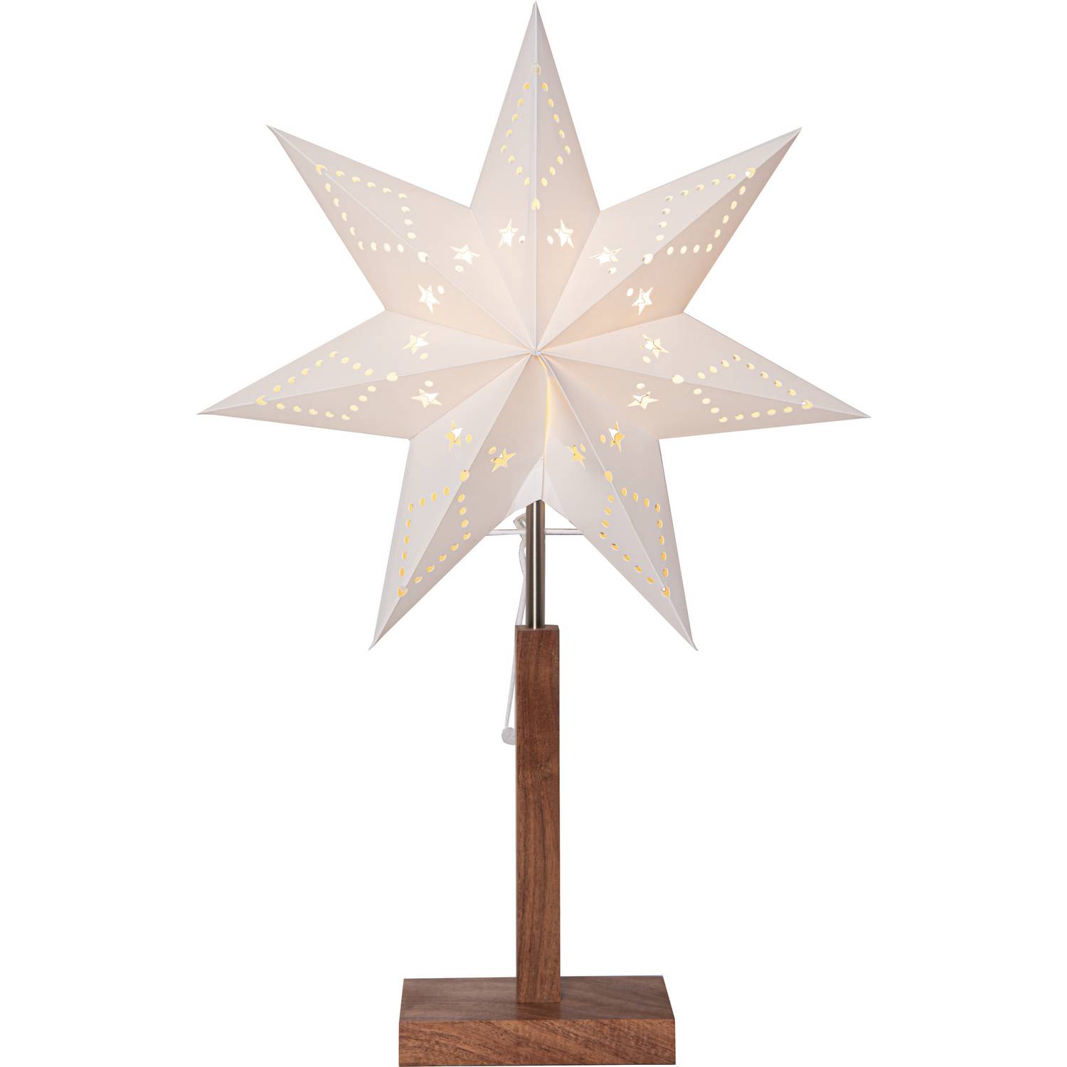 Adventsstjärna på Fot Star Trading Karo