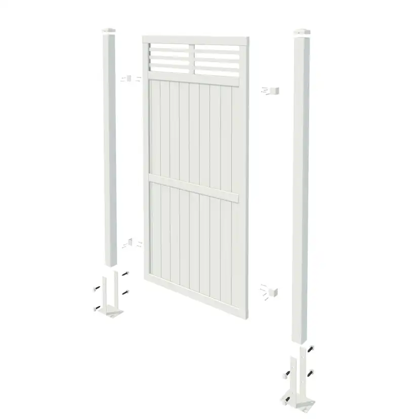 Skärm Palmako Nina4 180x90 cm Primer + Grå Lackerad 2 Lager (RAL 7016)