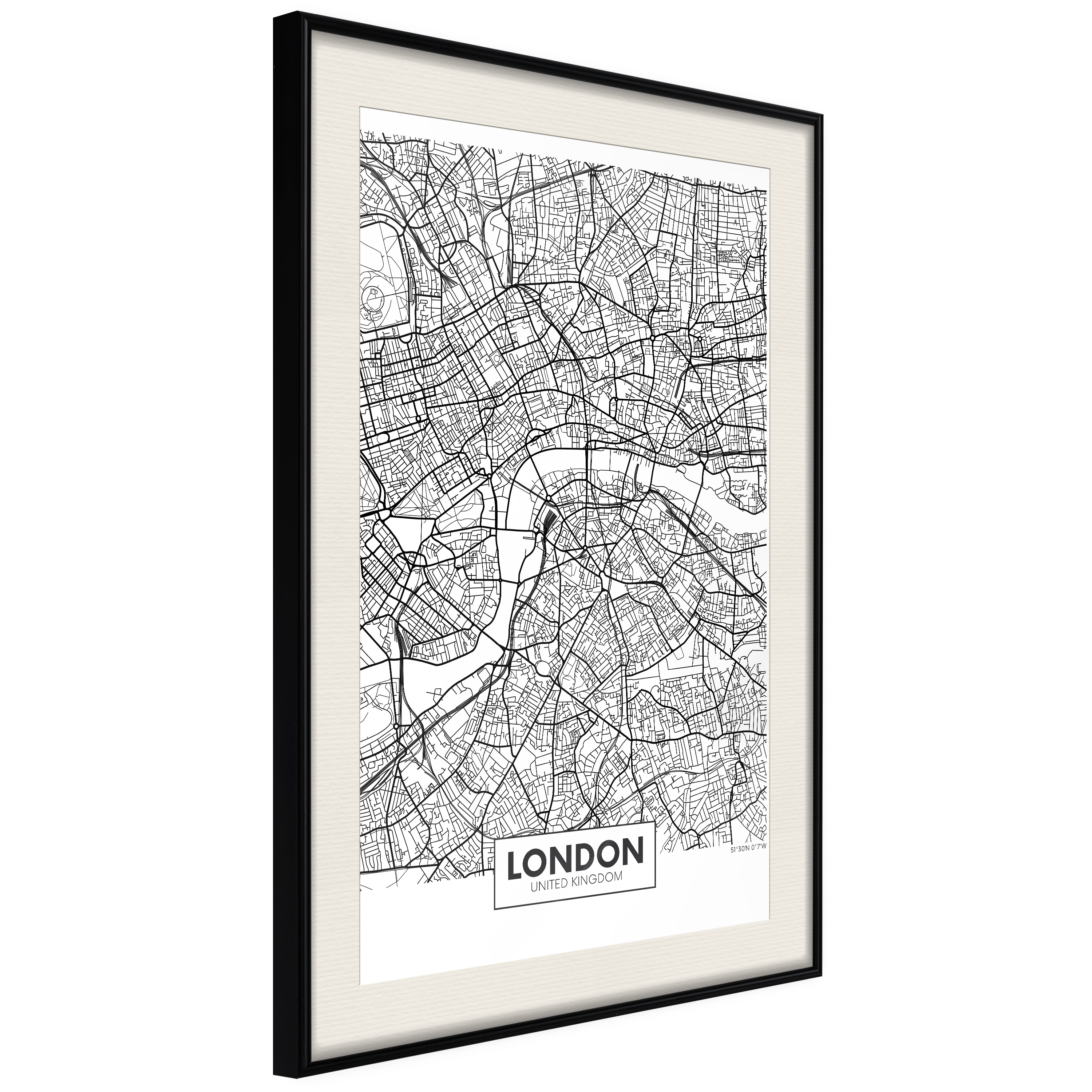 Poster Artgeist Affisch Map of London