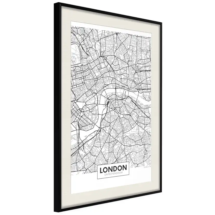 Poster Artgeist Affisch Map of London