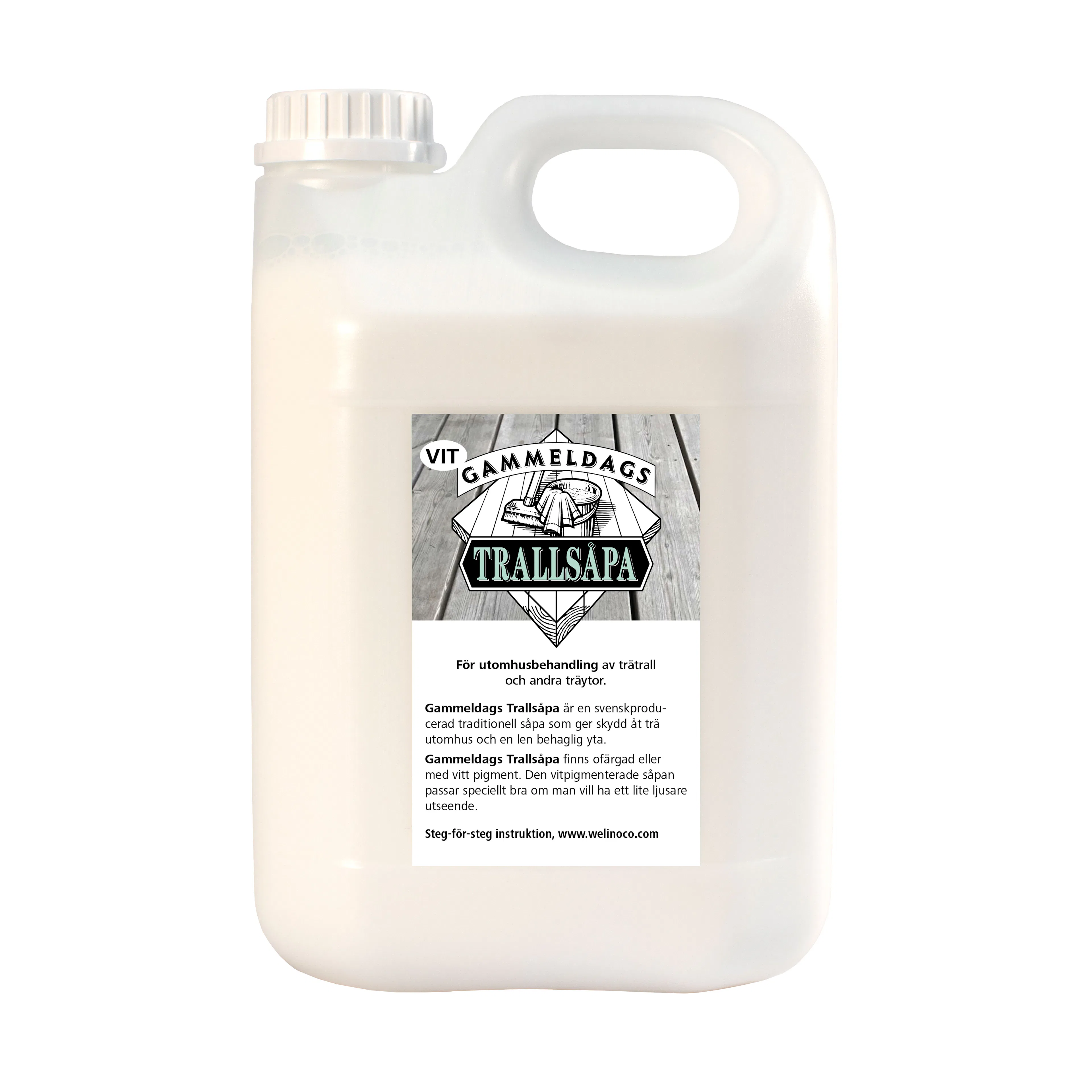 Trallsåpa Gammeldags Vit