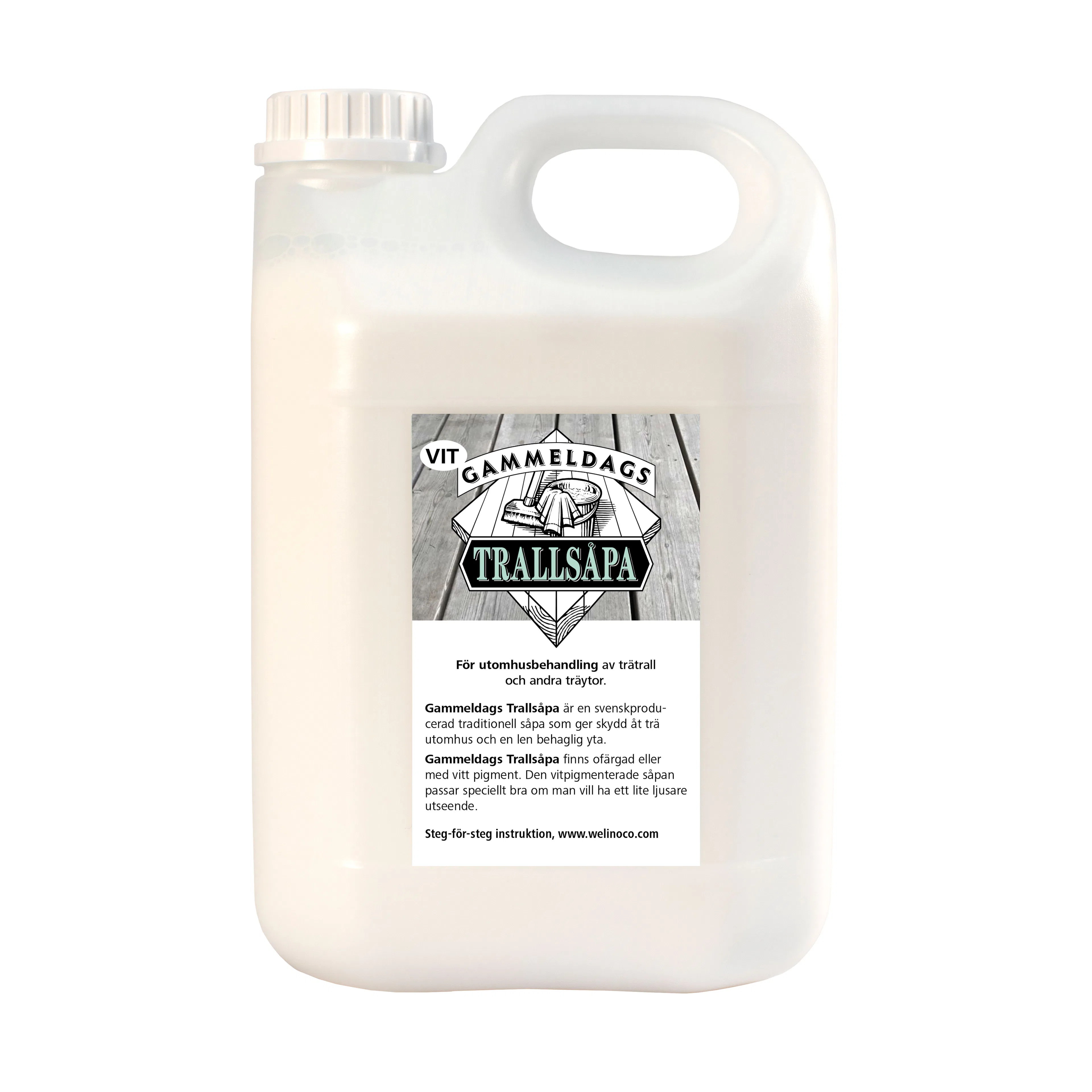 Trallsåpa Gammeldags Vit