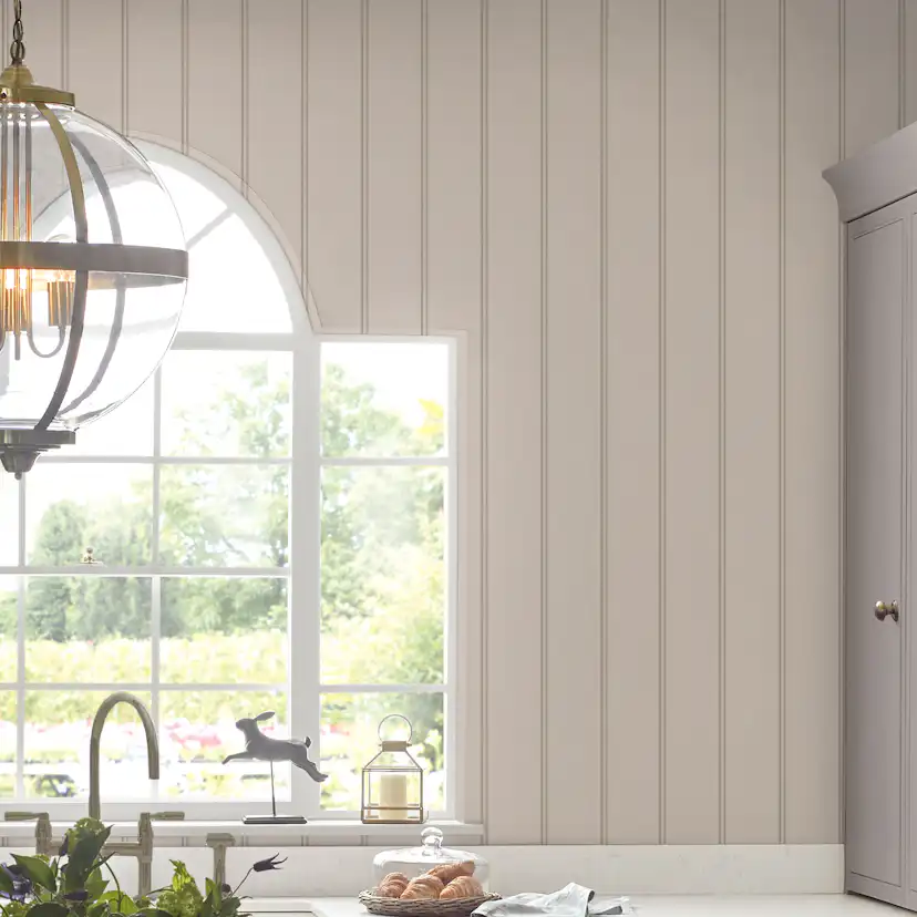 Tapet Laura Ashley Chalford Trä Panelling Dove Grå 122759