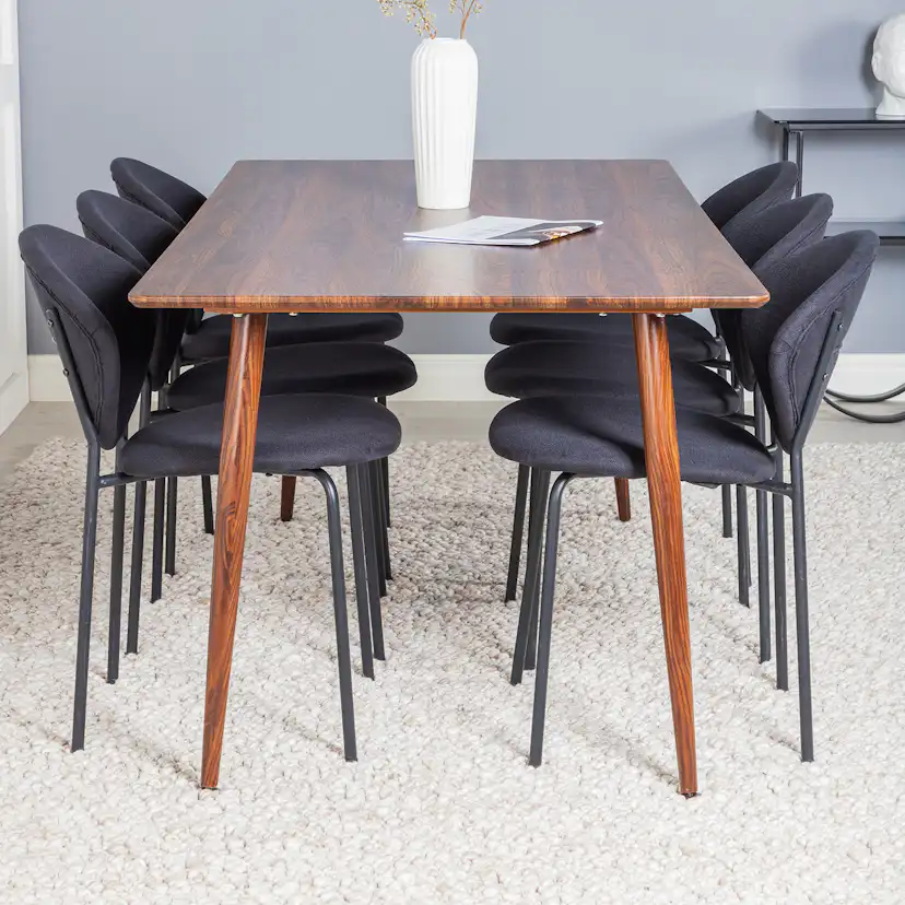 Matgrupp Venture Home Pobbie med 6 Valor Stolar