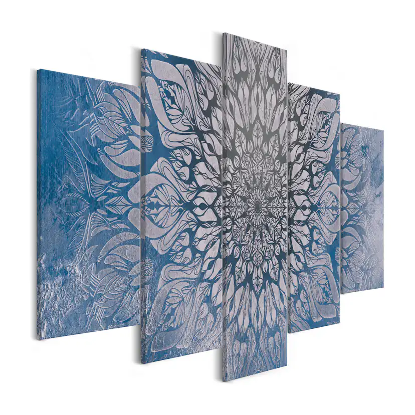 Tavla Arkiio HypnosisBlue Wide 5 delar