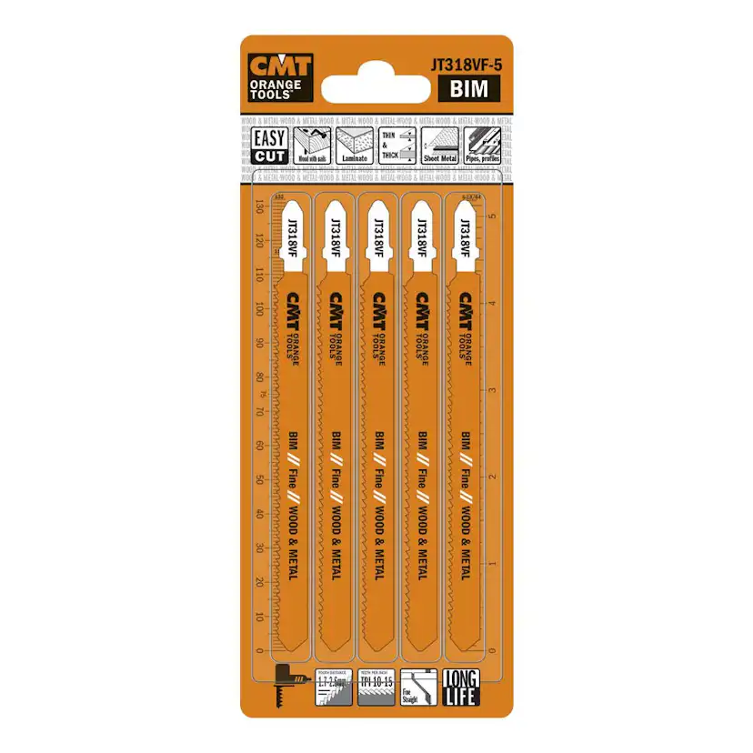 Sticksågblad CMT Orange Tools Trä/metall 100mm BIM Fine 5 st