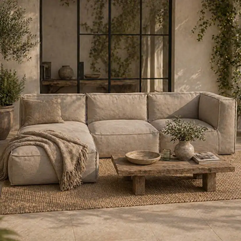 Sittpall Jabo Visby Olefin 95x95x35cm