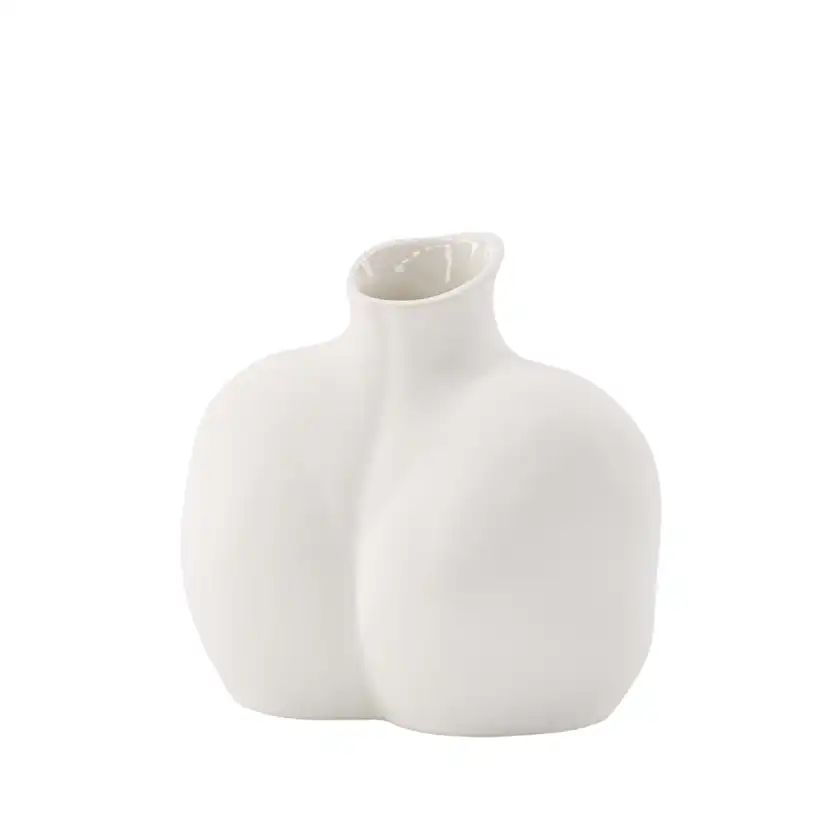 Harvey Vase - Offwhite - 17*10*15Hcm Vit