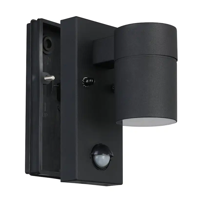 Vägglampa Utebelysning Eglo Riga 5 med Sensor Svart Klar