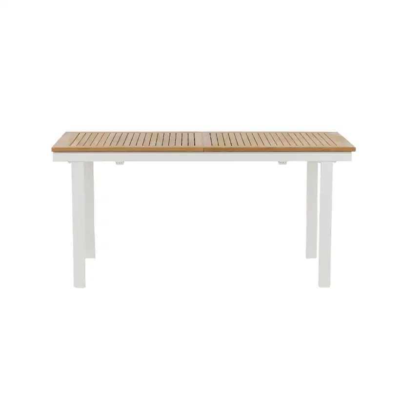 Panama - Table - 160/240*90 - Vit Alu/Teak Vit/Teak
