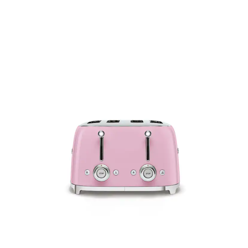 Brödrost Smeg TSF03PKEU Retro Rosa med Extra Breda Fack