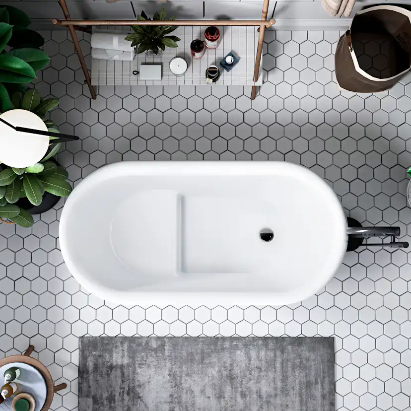 Sittbadkar Bathlife Ideal Fristående Vit