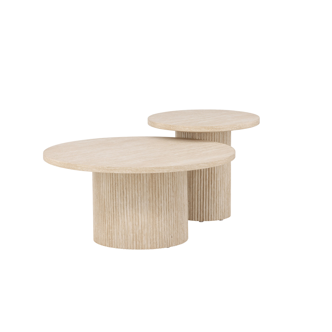 Soffbord Venture Home Härön Set Ø80 cm & Ø50 cm