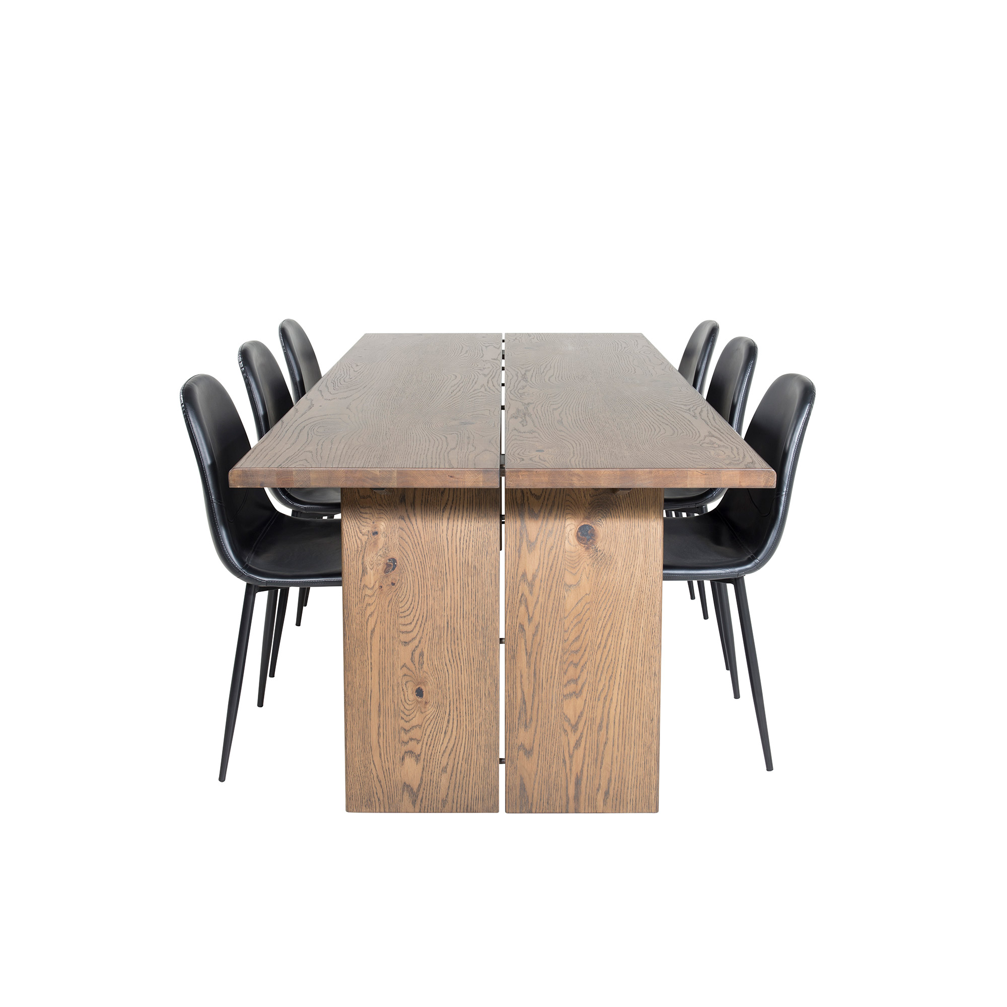 Matgrupp Venture Home Lotus med 6 Pobbie Stolar Konstläder