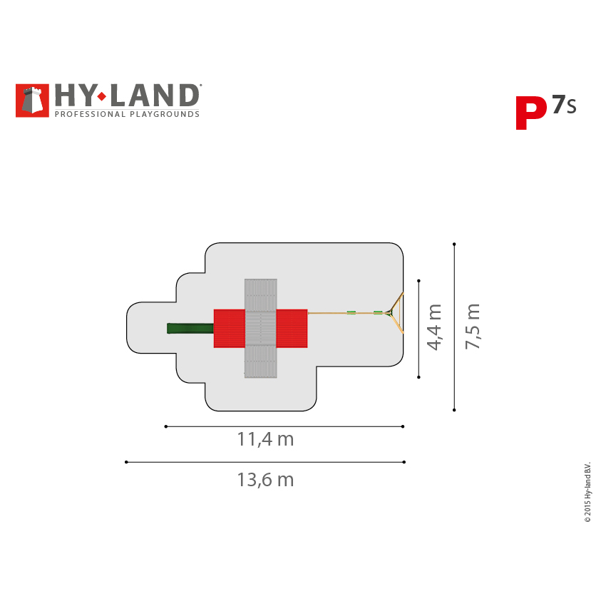 Klätterställning Hy-Land Projekt 7 + Swingmodul