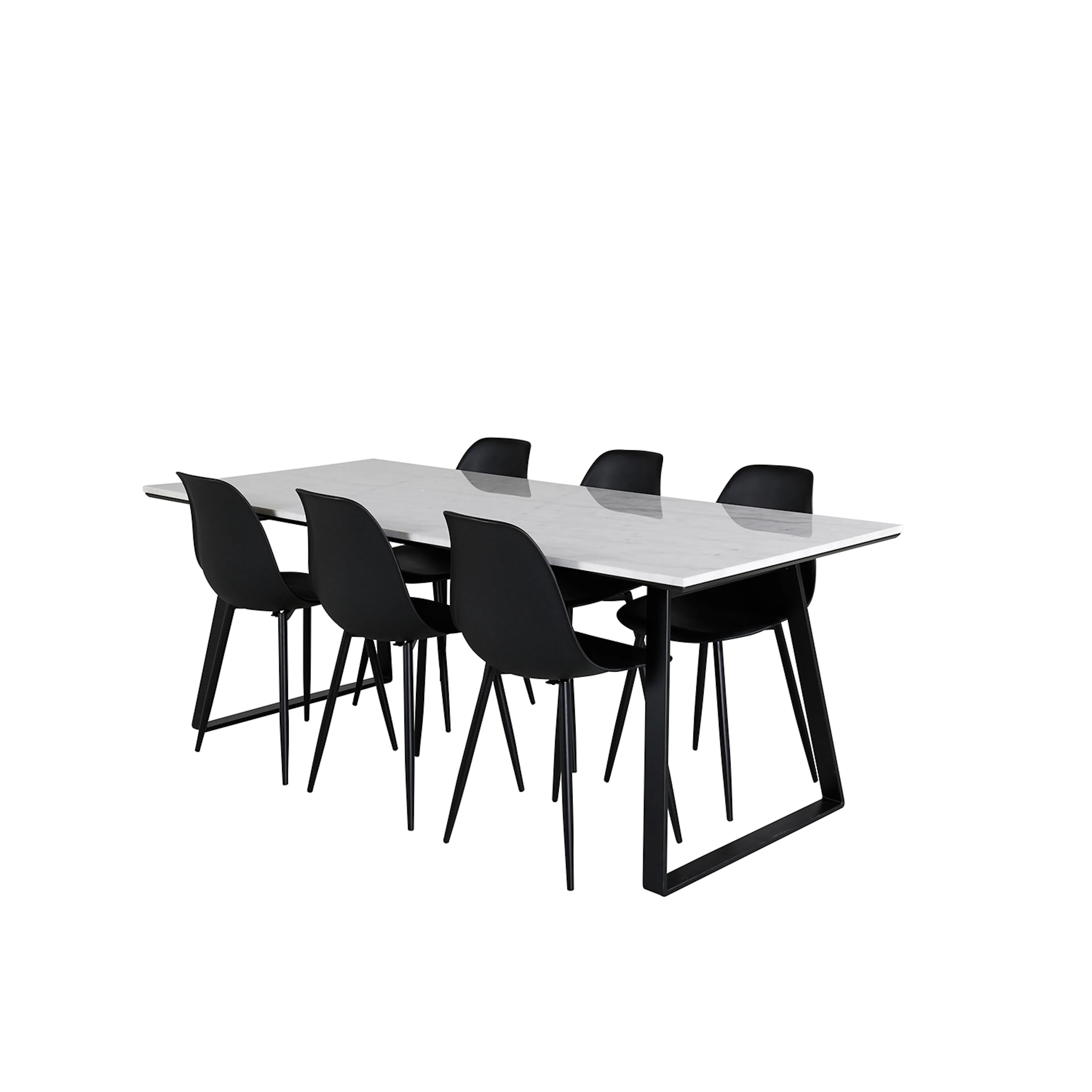 Matgrupp Venture Home Estelle med 6 Pop Stolar