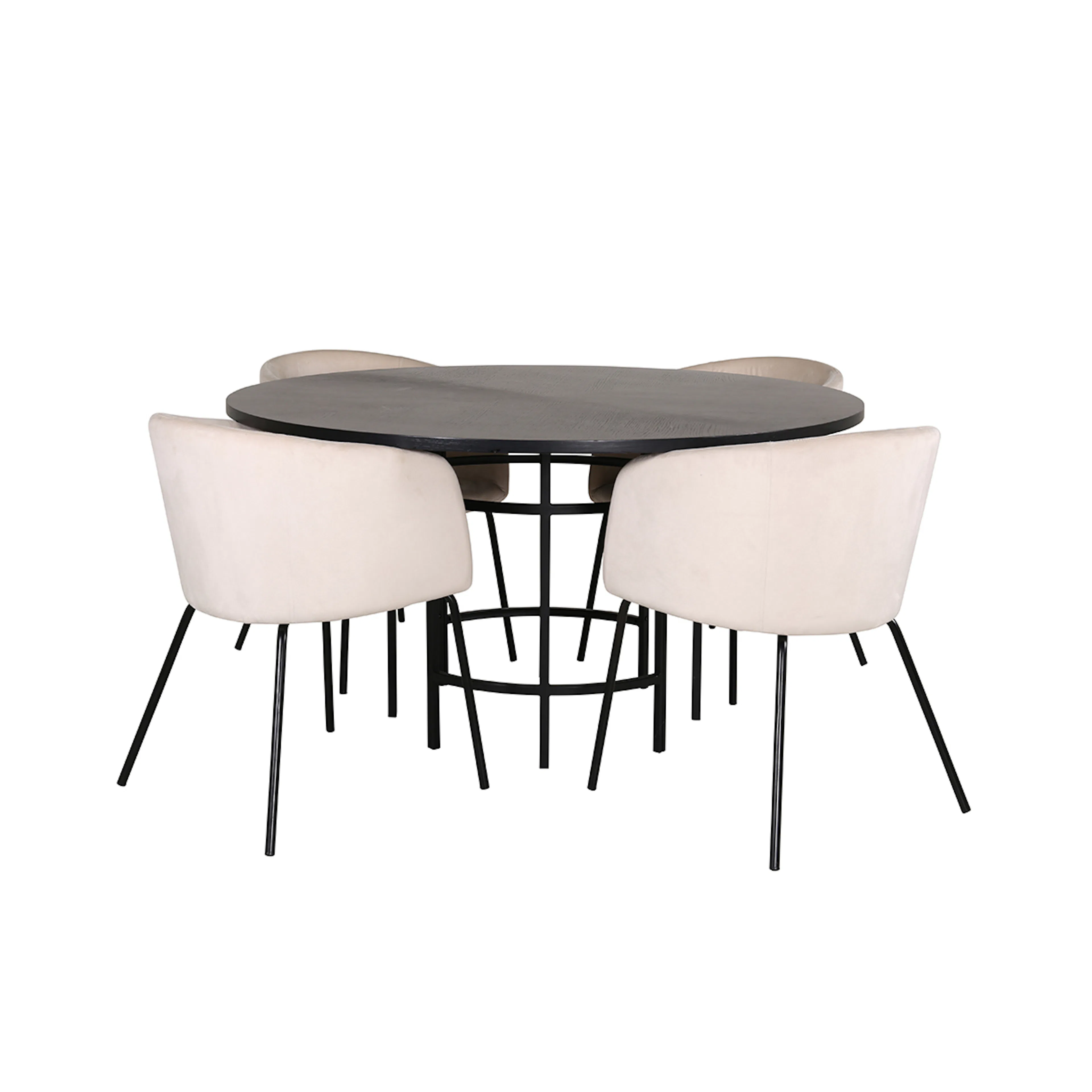 Matgrupp furniture/fashion Copenhagen Ø140 cm med 4 Berit Stolar
