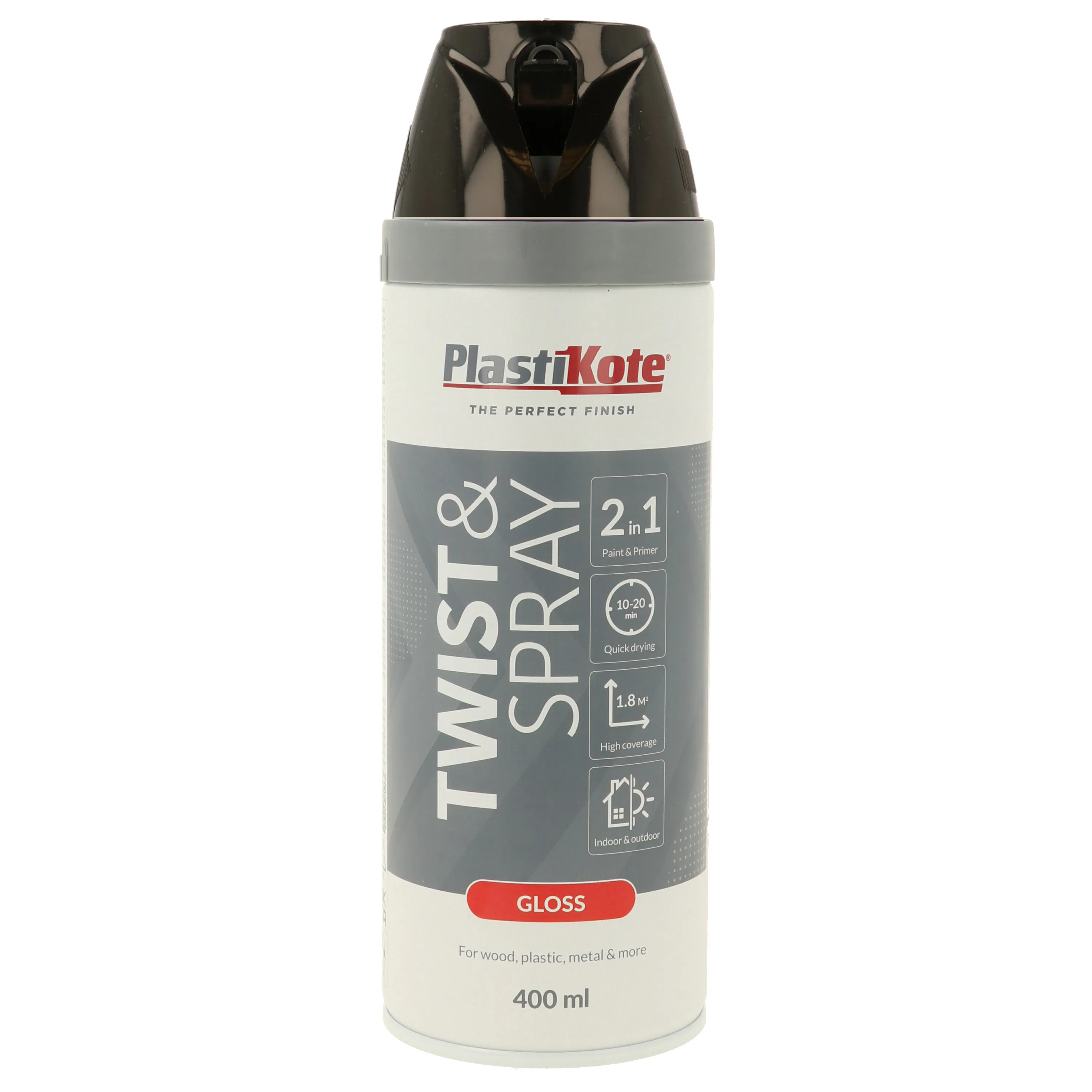 Sprayfärg Plasti-kote T&S Svart Blank 400 ml
