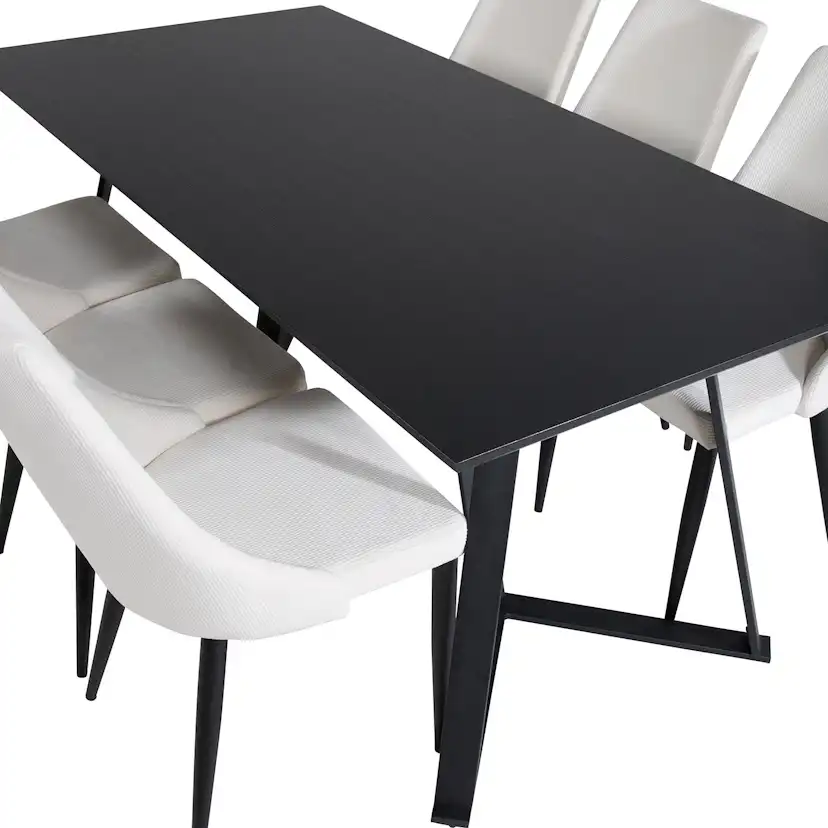 Matgrupp Venture Home Madde med 6 Laura Stolar Manchester