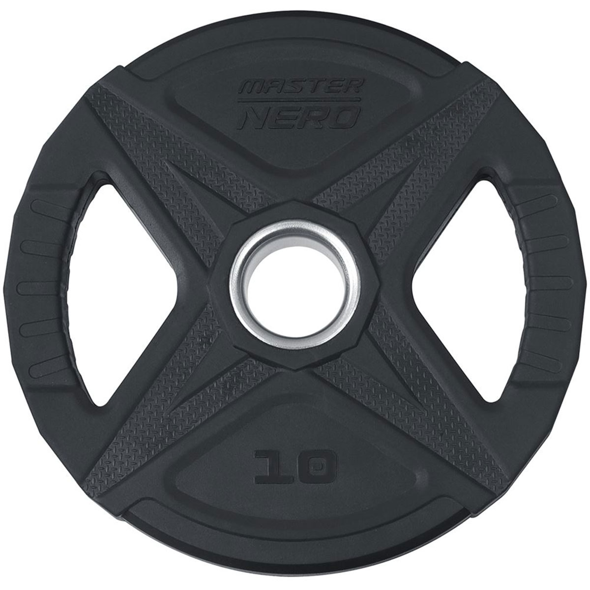 Viktskiva Master Fitness Nero Rubber