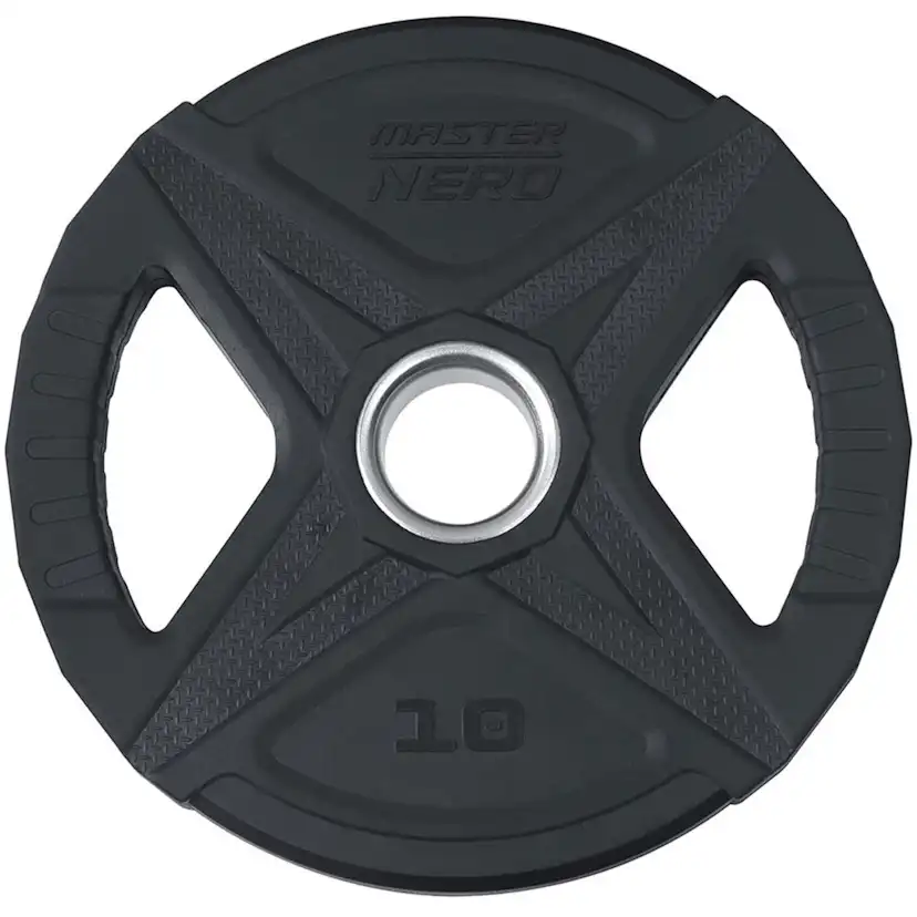 Viktskiva Master Fitness Nero Rubber