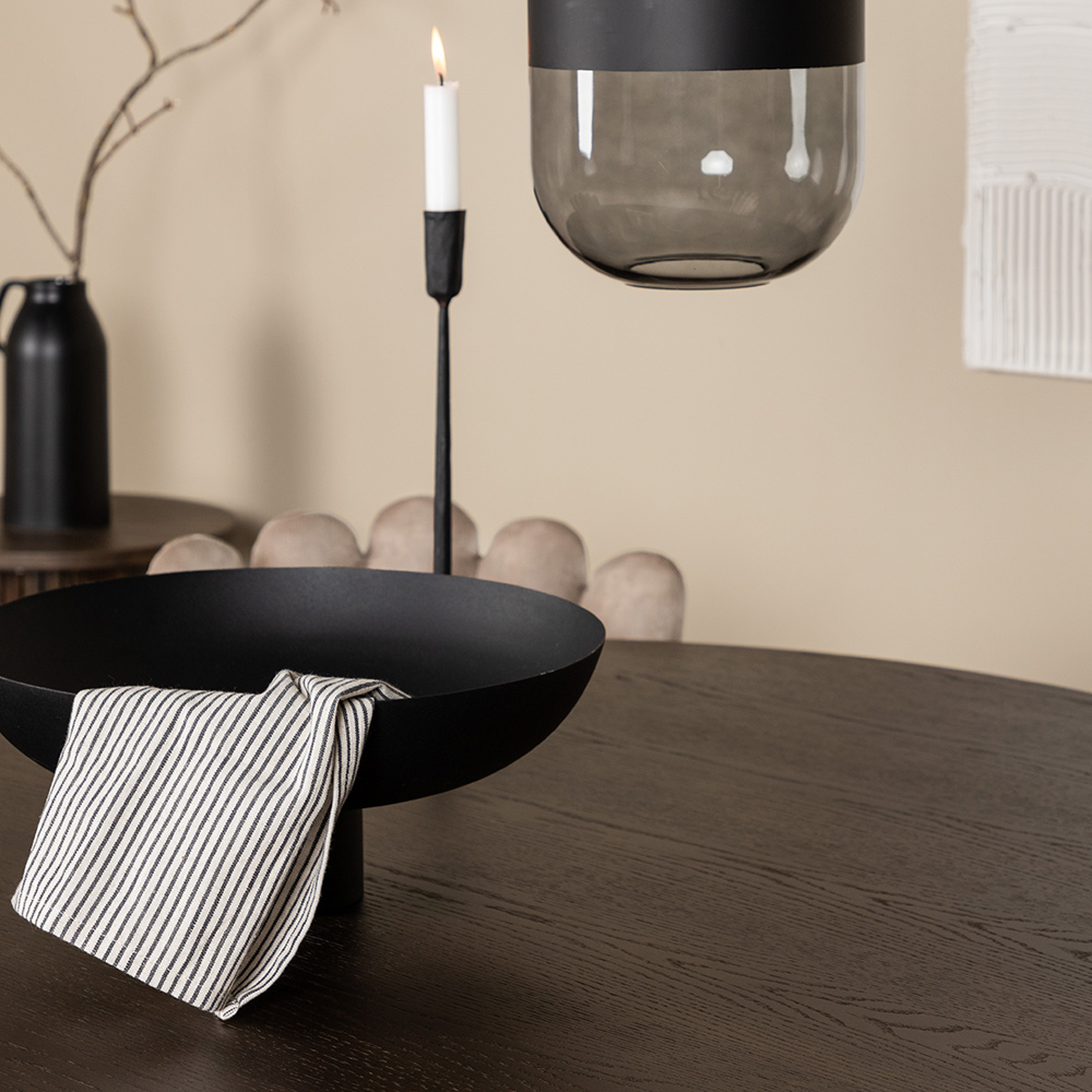 Matgrupp furniture/fashion Stone Ø120 cm med 4 Limhamn Light Stolar