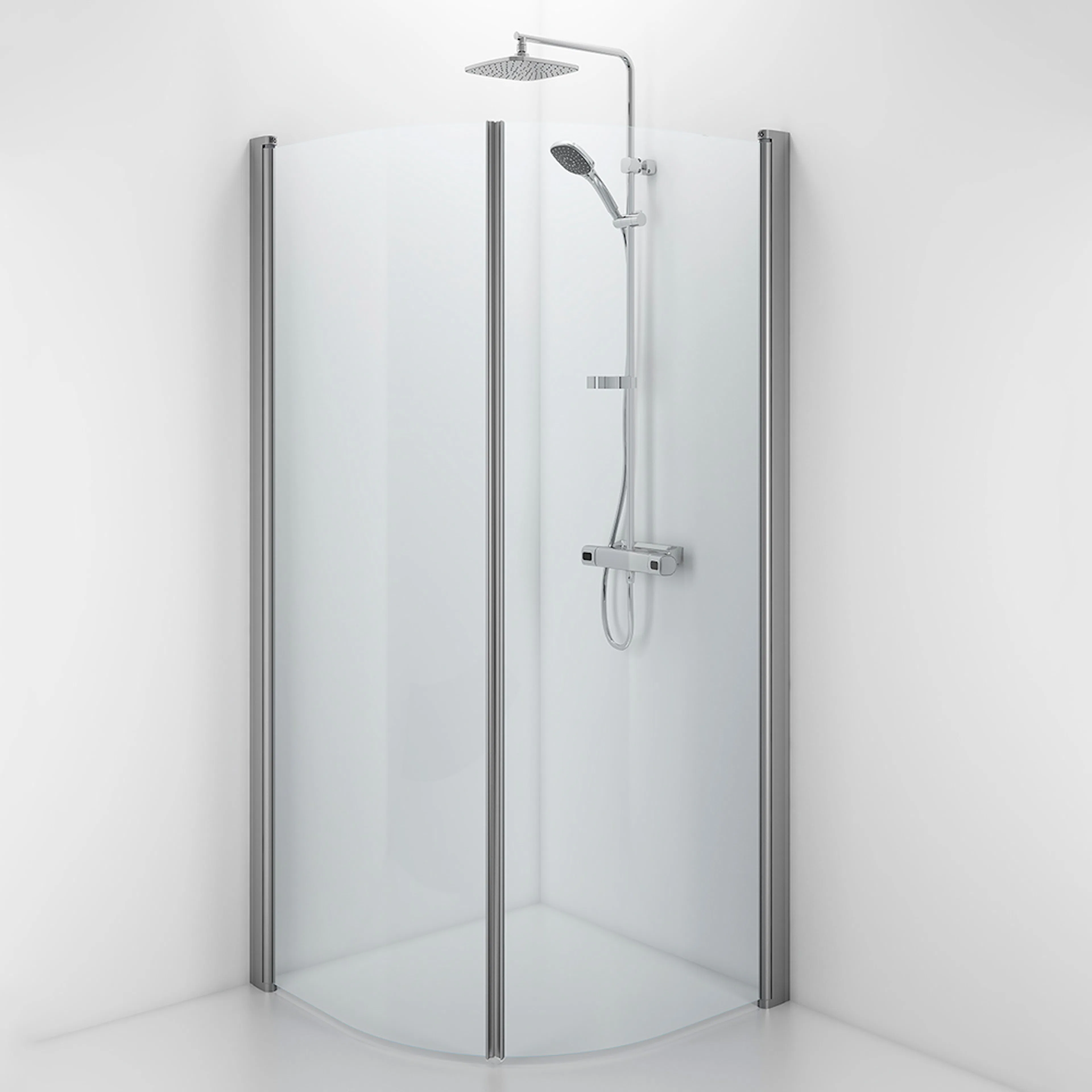 Duschdörr Contura Shower Space SBNK Bockad med Handtagsprofil Höjd: 200 BxH:641x2000 Handtagsprofil