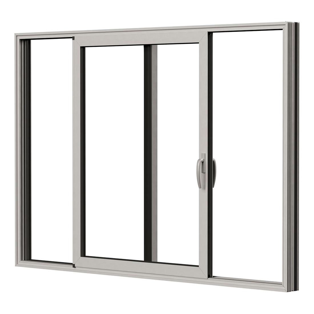 Skjutdörr NorDan HelAlu Aluminium 2-Delad Enkelspår