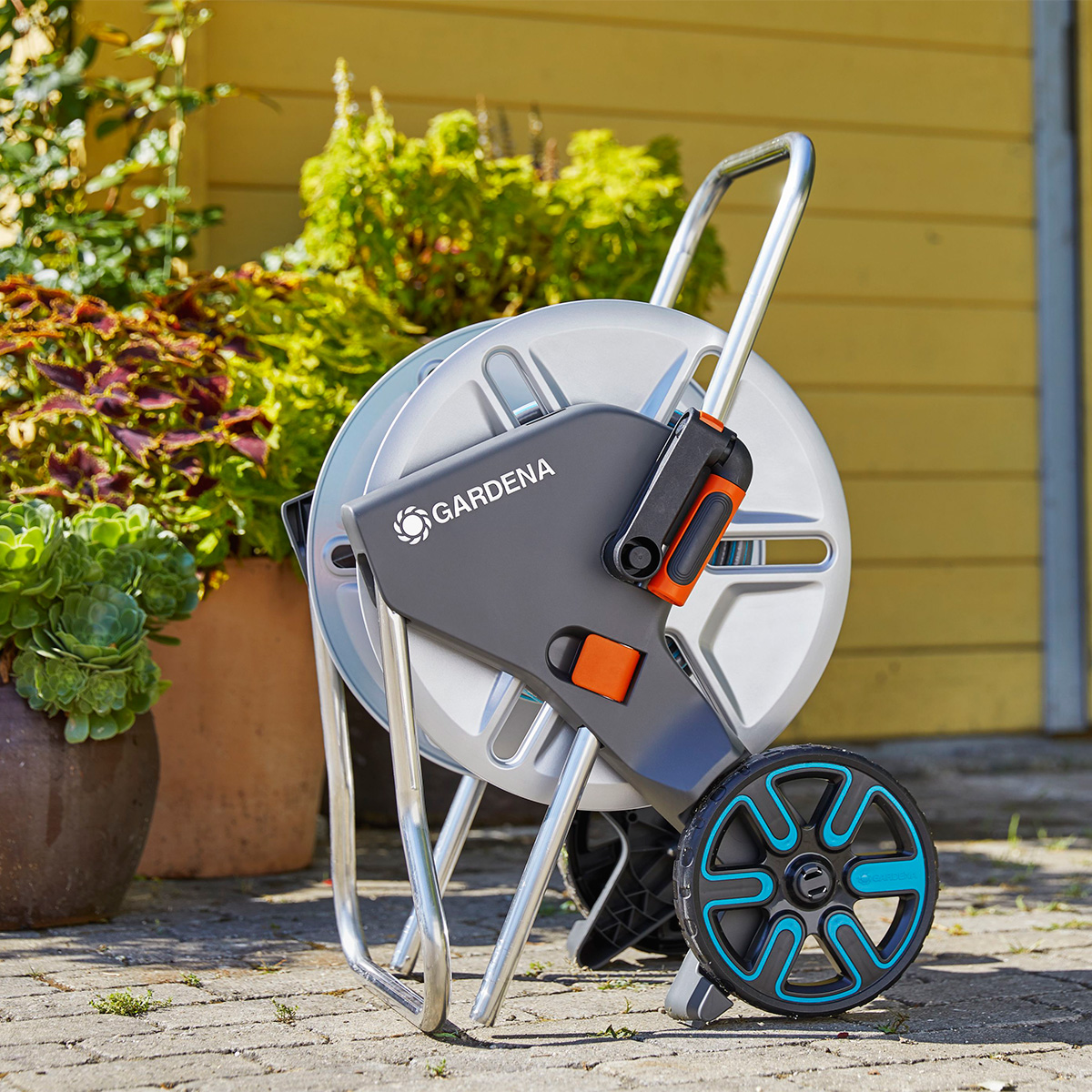 Slangvagn Gardena AquaRoll M Metall Set 25 m